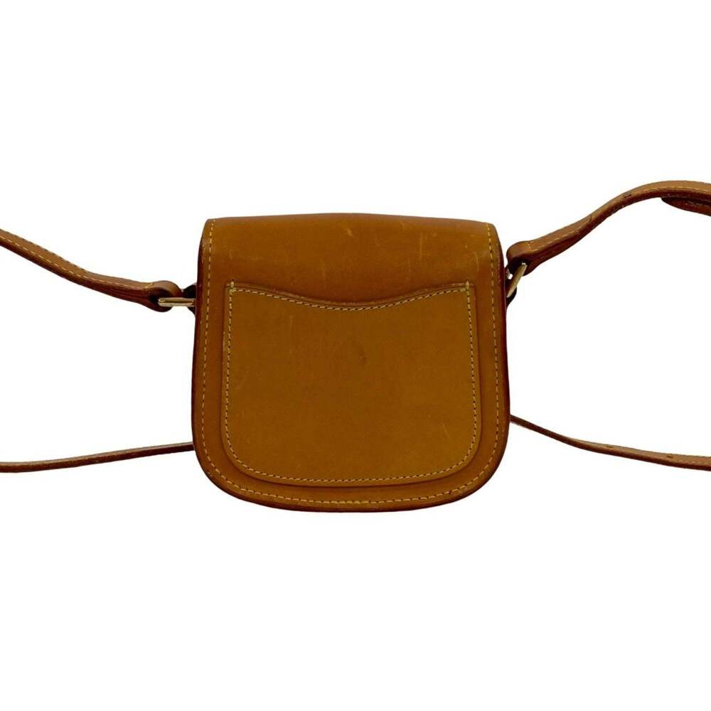 LOUIS VUITTON Authentic Brown Leather Pochette Shoulder Bag - Picture 3 of 10